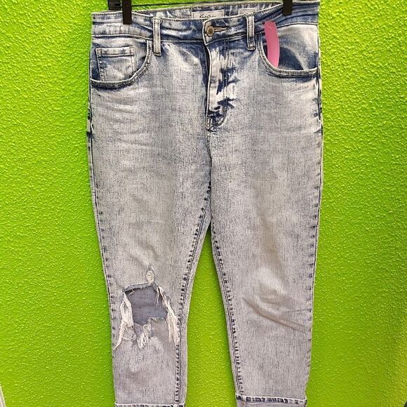 KanCan Blue Skinny Distressed Jeans - Picture 1 of 4